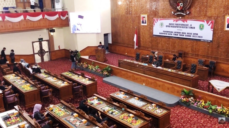 Dprd Kutim Gelar Rapat Paripurna Penyampaian Laporan Hasil Reses Masa